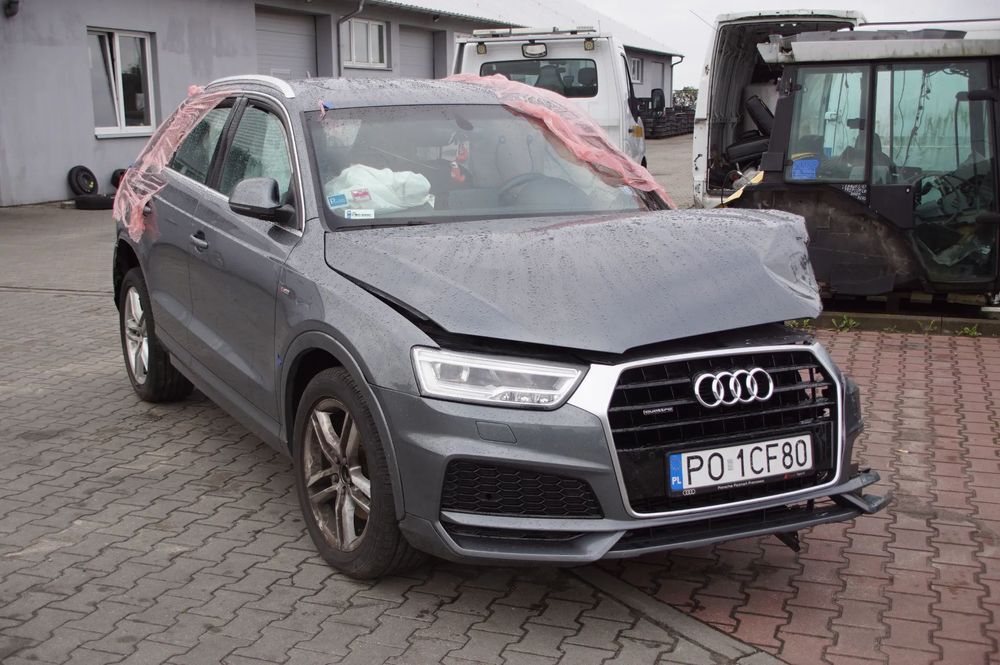 Auto na części - Audi Q3 8U Quattro Lift 2.0 TFSI 180 KM CULB SDA LX7R 2017R Silnik Skrzynia Drzwi Szyba Lusterko Lampa Klapa Zderzak Grill Deska Kokpit Sterownik Moduł Licznik Wyświetlacz
