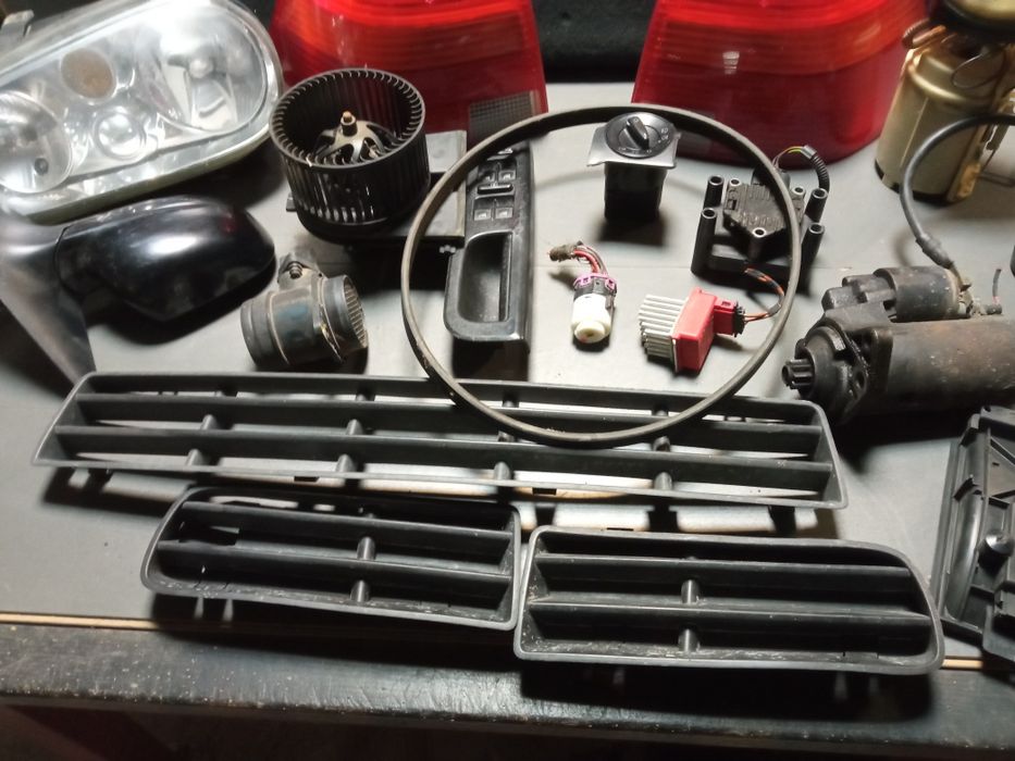 VW Golf 4 IV 1.6 2.0 rozrusznik lampy pompka cewka dmuchawa włącznik