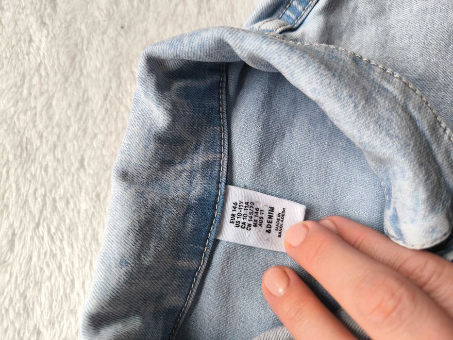 Katana kurtka jeans rozmiar 146 cm Denim Co jasny jeans