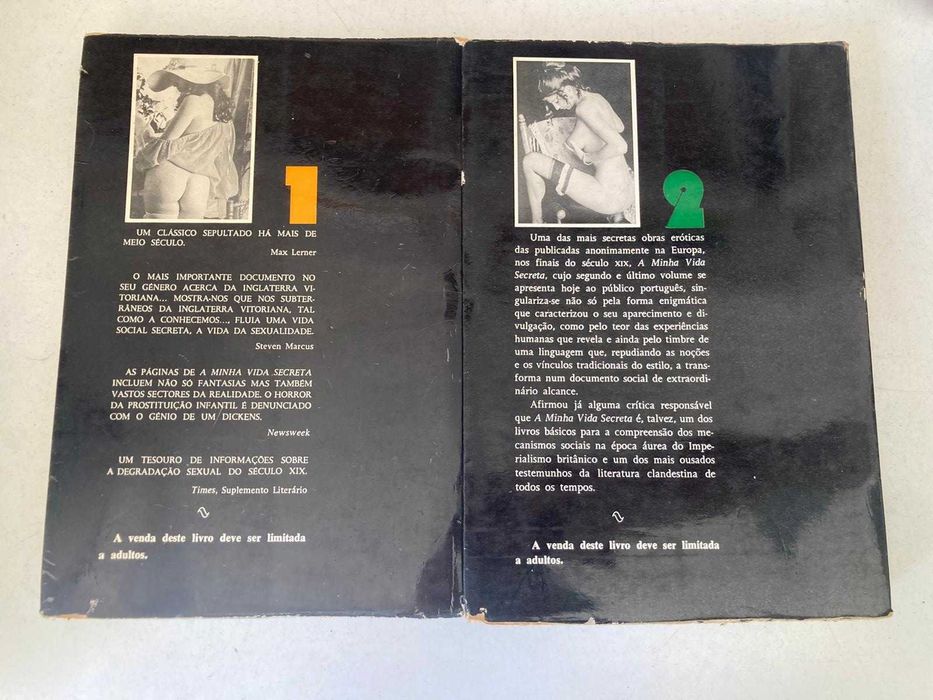 2 Livros - A Minha Vida Secreta (Autobiografia Erótica)
