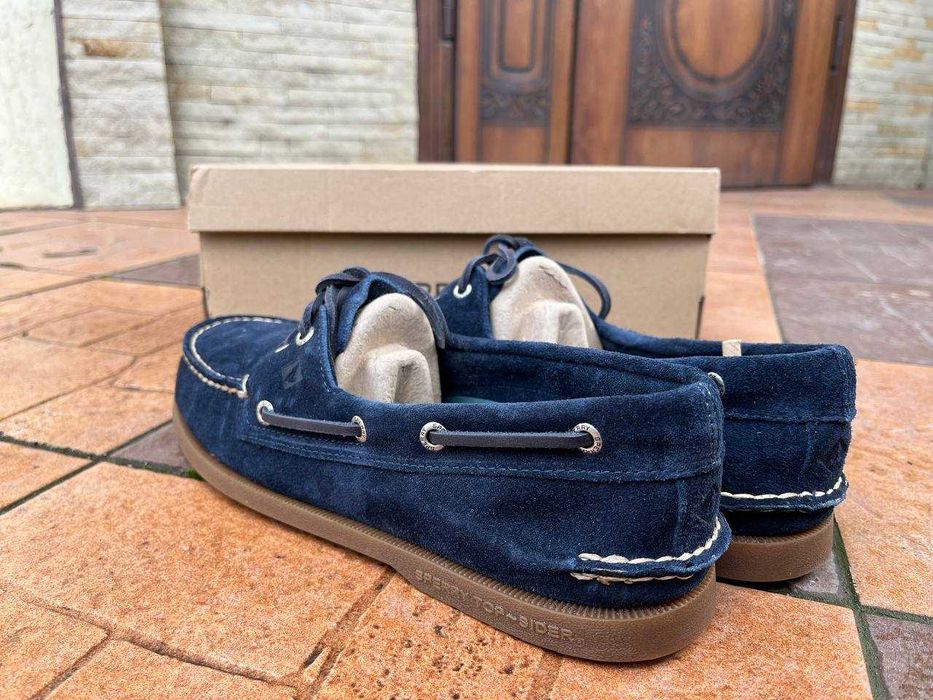 Топсайдери (мокасини) Sperry Top-Sider A/O 2 Eye Suede Navy 44 розмір