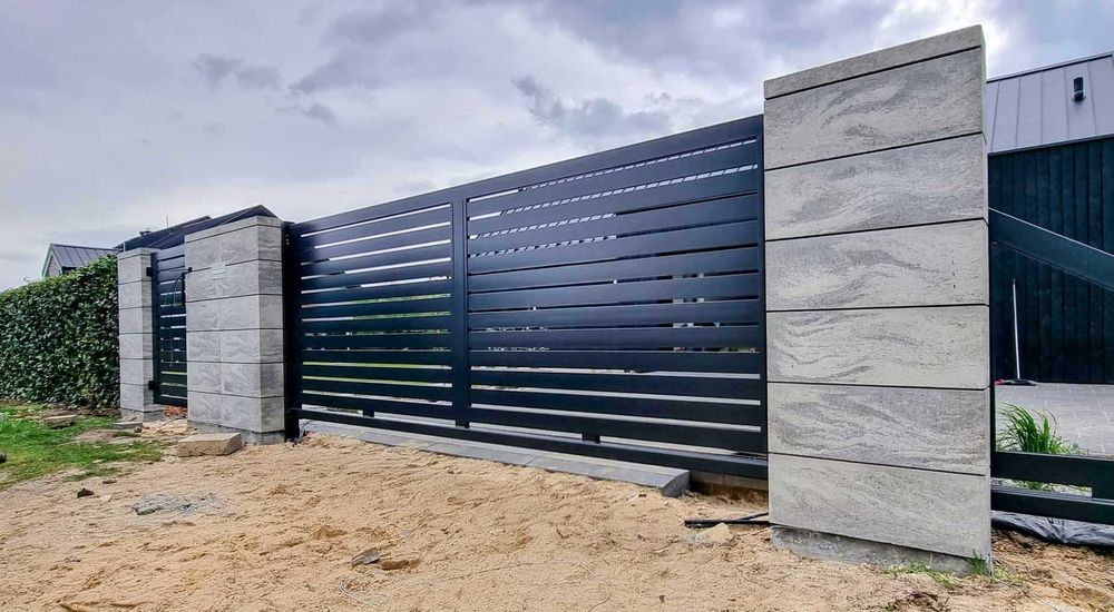 Ogrodzenia frontowe murowane panel palisada - kompleksowo PRODUCENT