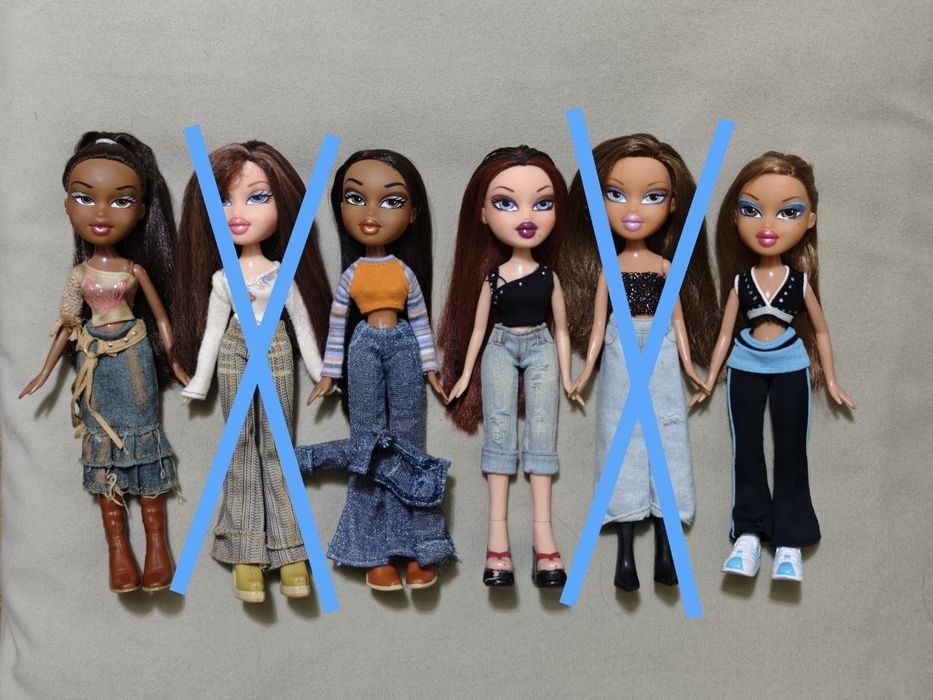 Ляльки Братц / Bratz Sasha , Yasmin, Roxxi, Dana