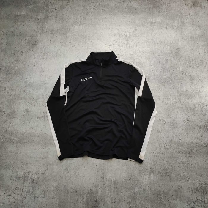 MĘSKA Bluza Cienka Sportowa Treningowa Lampas Nike Dri-Fit Suwak Logo