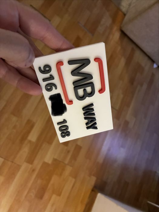 Placa 3D MBway - customizado