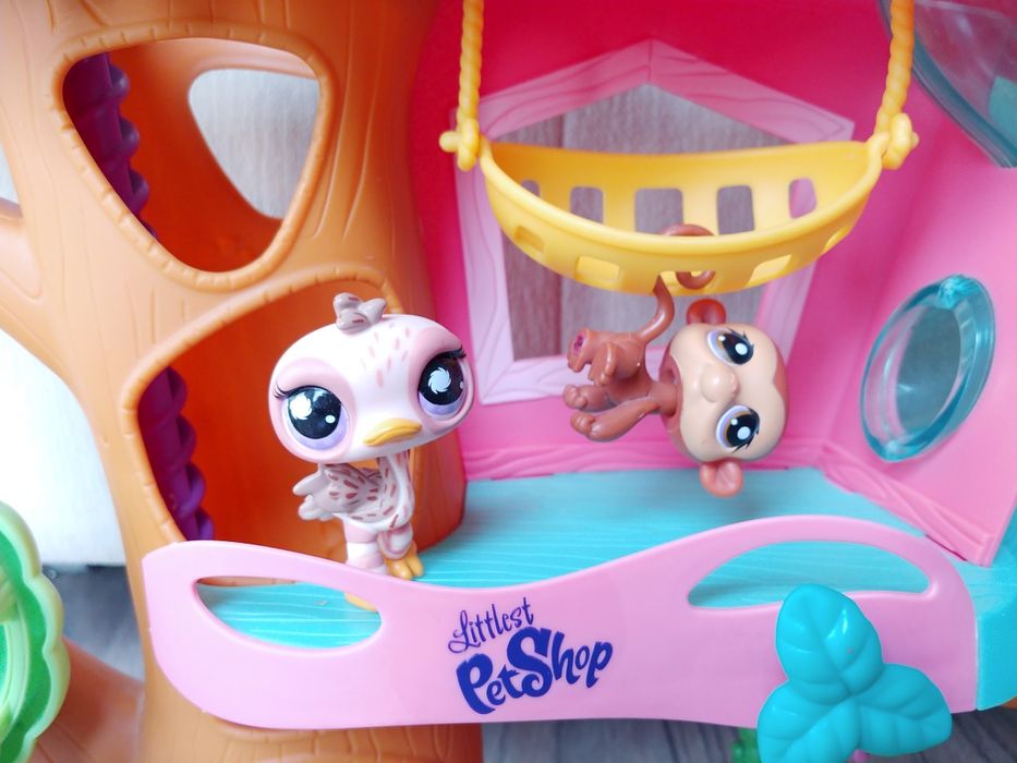 Littlest pet shop domek drzewo + 10 zwierzątek