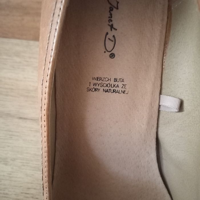Buty skórzane jasny brąz