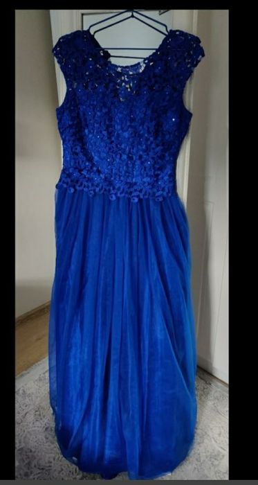 m-l 48р сукня, платье на торжество, праздник, корпоратив,синее