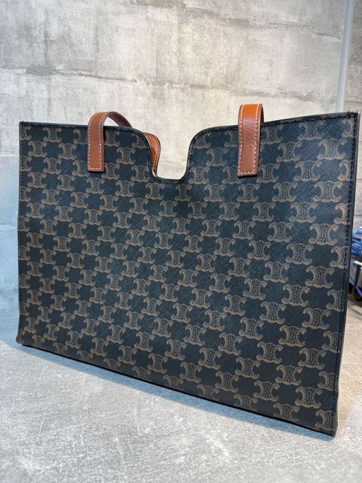 Leather country. Велика шкіряна сумка італійського виробництва celine