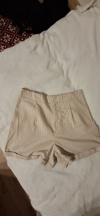 Spodenki jasno brązowe w paski rozm.L