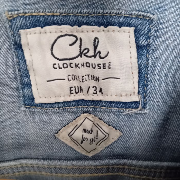 NIE sprzedaję TANIo...  spodni ! >bo sprzedaję dobre! CLOCKHOUSE damska w rozm.34 w kolorze  jasnoniebieskim