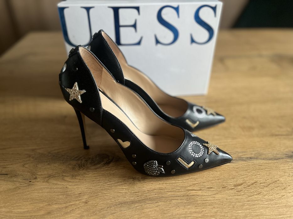 Buty szpilki guess 39 739zl zdobione