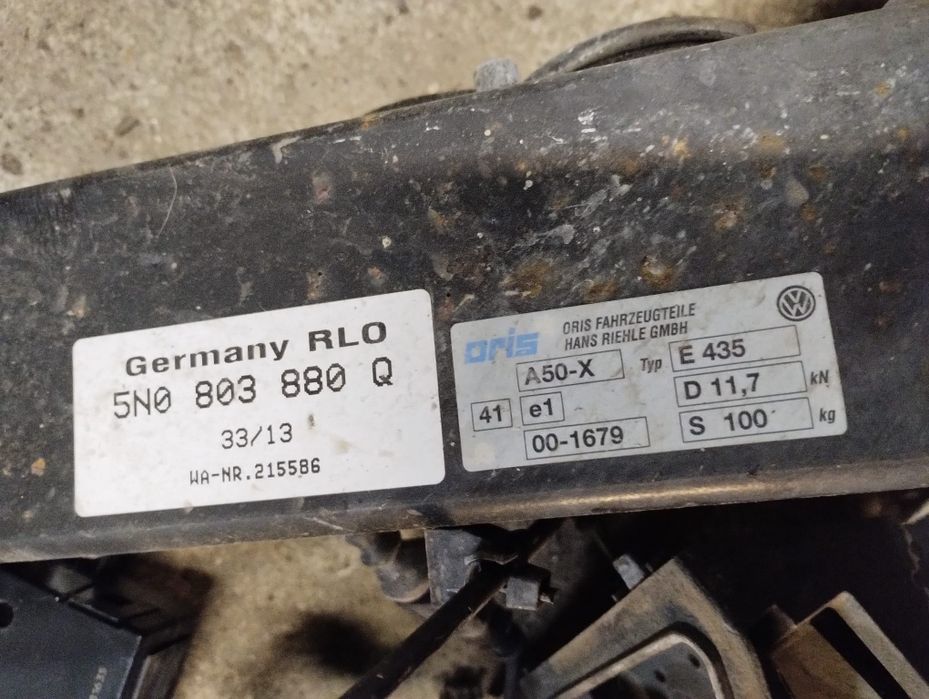 Hak holowniczy chowany Tiguan 5N lift wiązka moduł