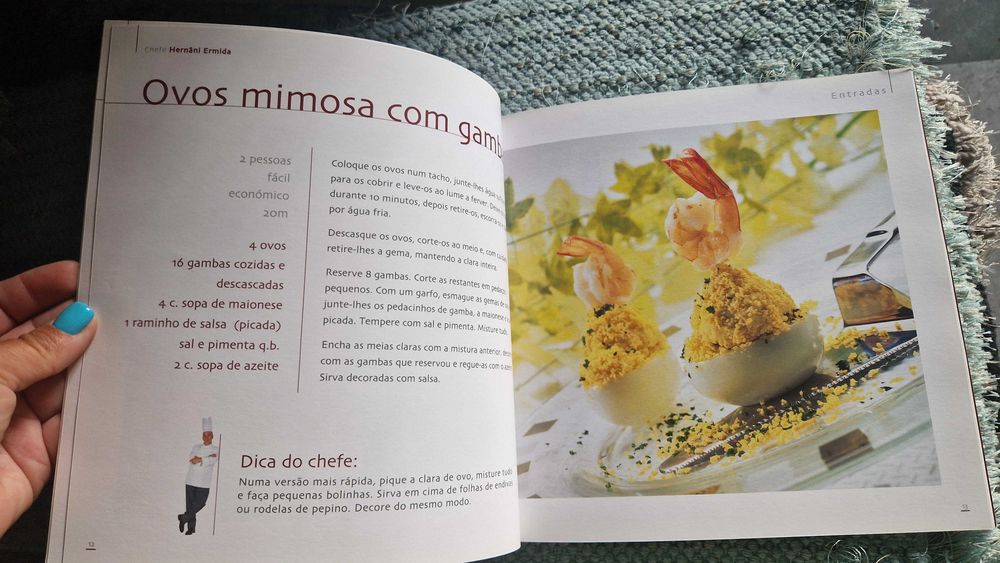 Livro "A Arte de Cozinhar, fácil para Homens), do chefe Hernâni Ermida