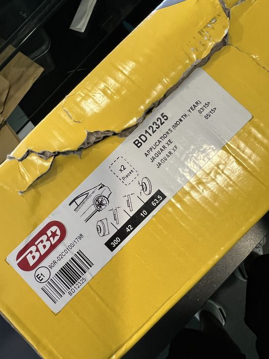 Discos de Travão Brembo BD12325 (Par) – Novos – Jaguar XE/XF