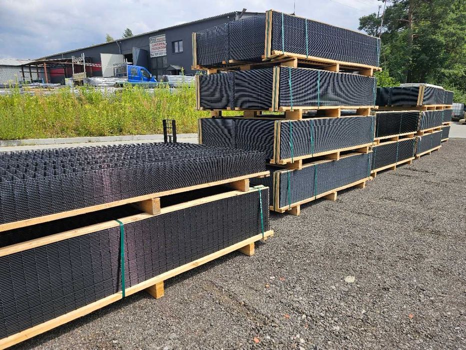 PRODUCENT Ogrodzenie panelowe 3D 2D h- 123cm Panel, Podmurówka