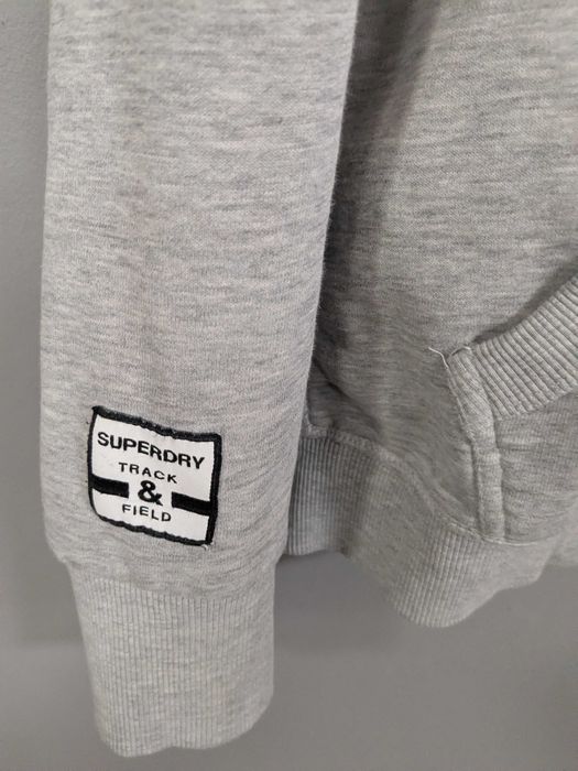 Bluza Superdry szara z kapturem rozpinana rozm. 40
