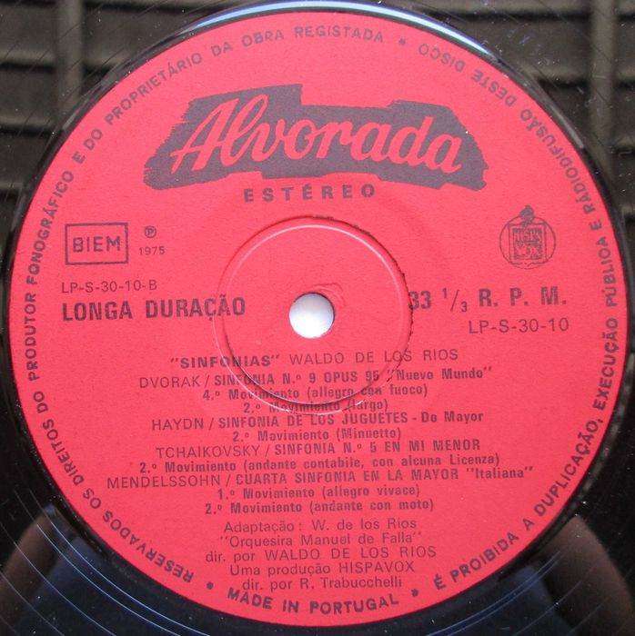 Waldo de los Rios - - - - - Sinfonias - - - - - LP
