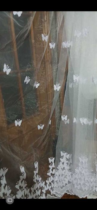 Шикарнюча тюль 5м під трубу готова жо вживання