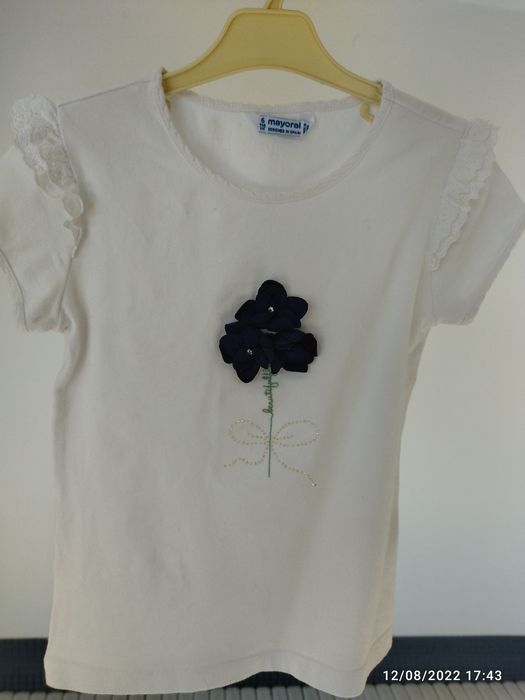 Conjunto Mayoral 6 anos, t-shirt e calção