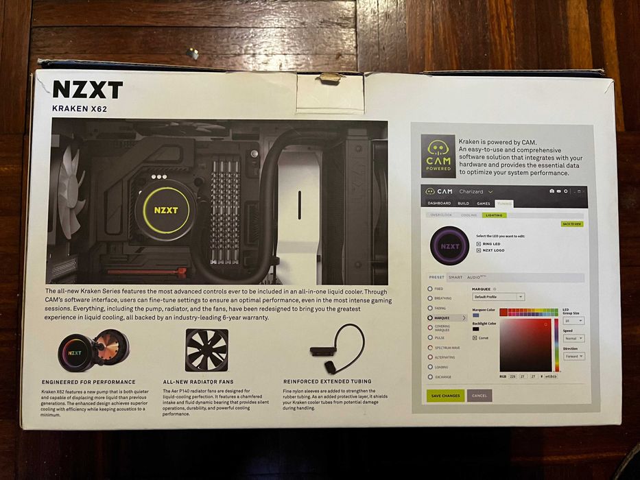 Caixa + Water Cooler | Radiador - NZXT KRAKEN X62 + S340 Elite