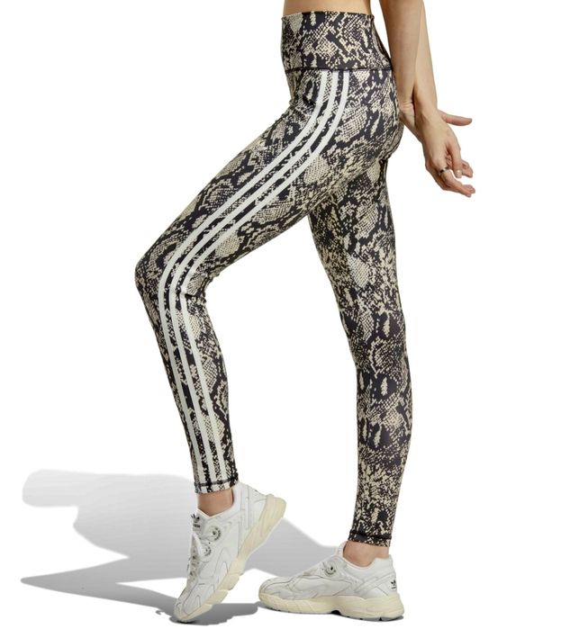 Adidas legginsy sportowe damskie wzór wysoki stan S