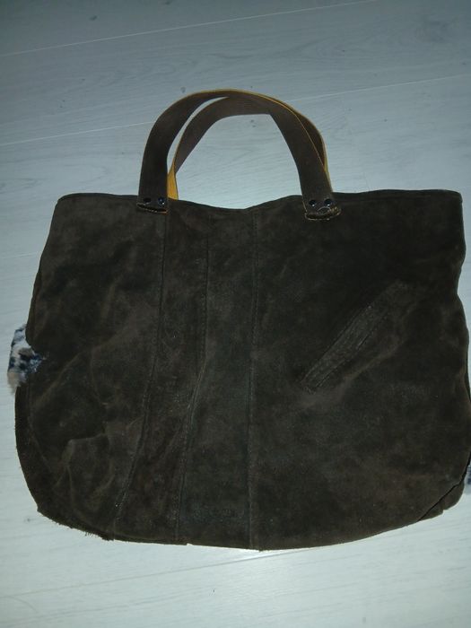 Unikatowa torba zamszowa