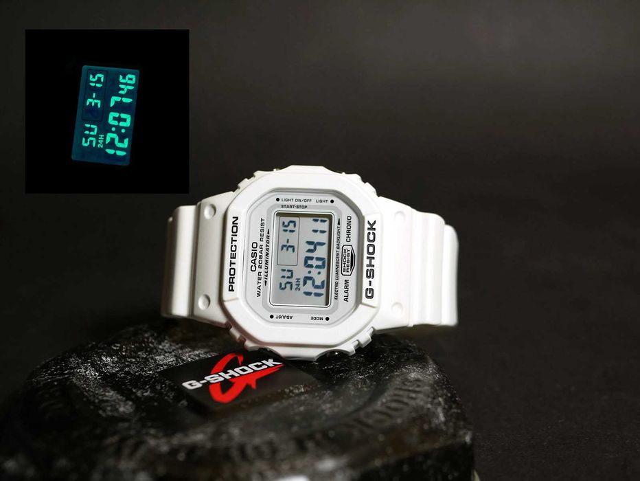 Часы Casio DW-5600MW-7DR White белые. 100% original