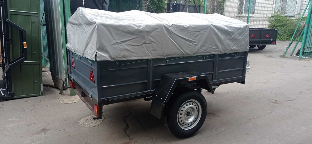 Одноосный автомобильный прицеп(2000х1280) тент,документы,доставка!