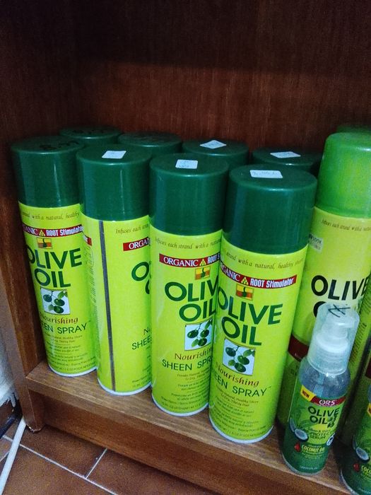 Óleo de cabelo em spray