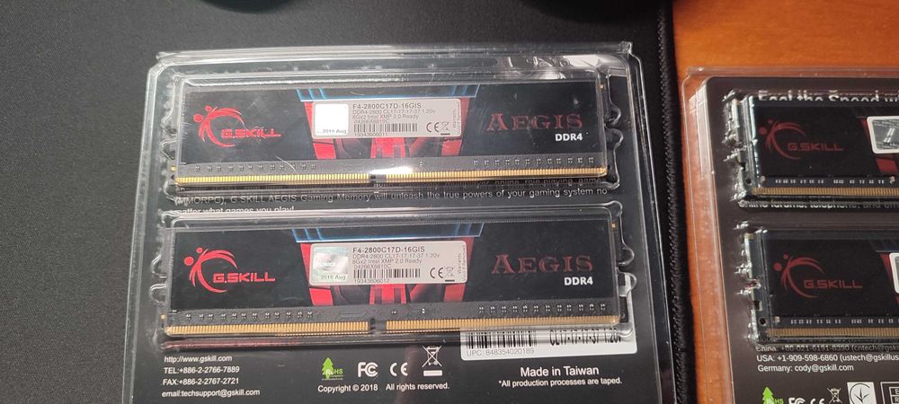 Memória RAM DDR4 32GB (4×8GB) G.SKILL AEGIS 2800MHz