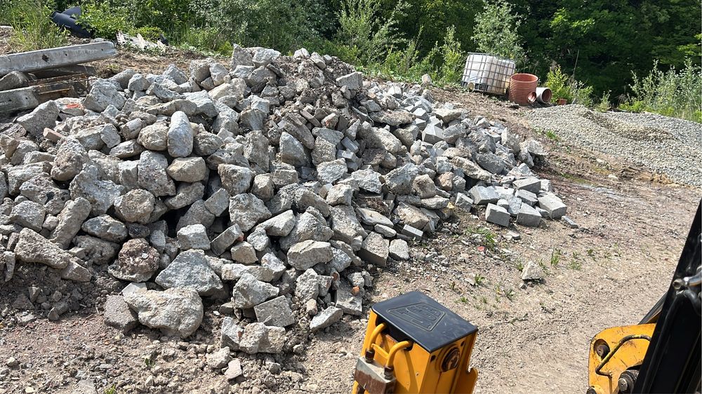 Gruz betonowy, ceglany, podbudowa, kruszywa
