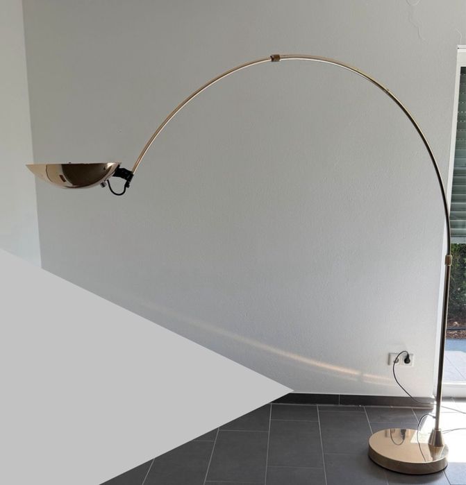 Estiluz Spain duża podłogowa lampa łukowa vintage.