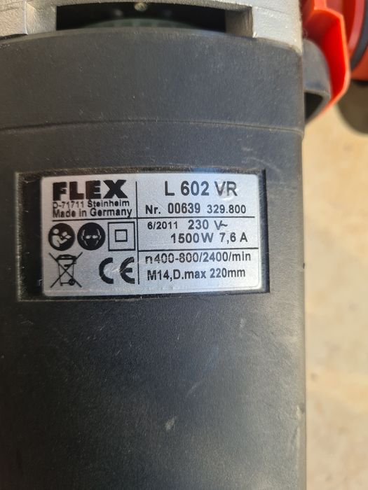 Flex L 602vr polerka szlifierka z regulacją obrotów.