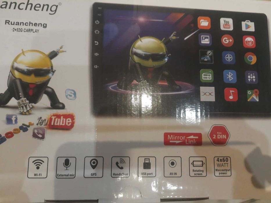 Андроид 9 дюймов 2/32 новая с AHD камерой
