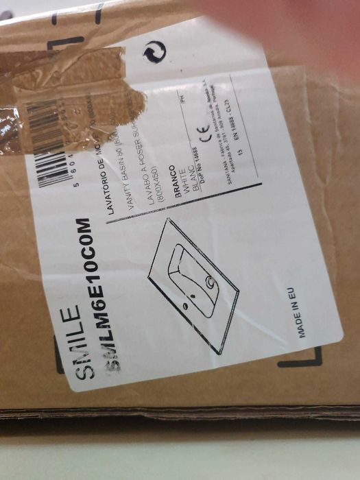 Lavatorio de pousar Sanitana de ceramica 80x45