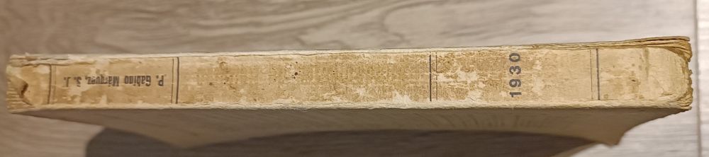 Livro Fundamentos de religião de 1930 de Gabino Márquez