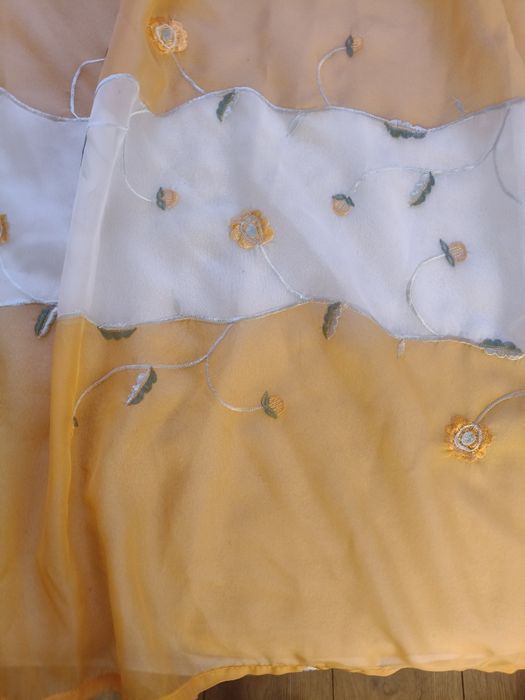 Vintage pomarańczowe firanki ¹²⁰
