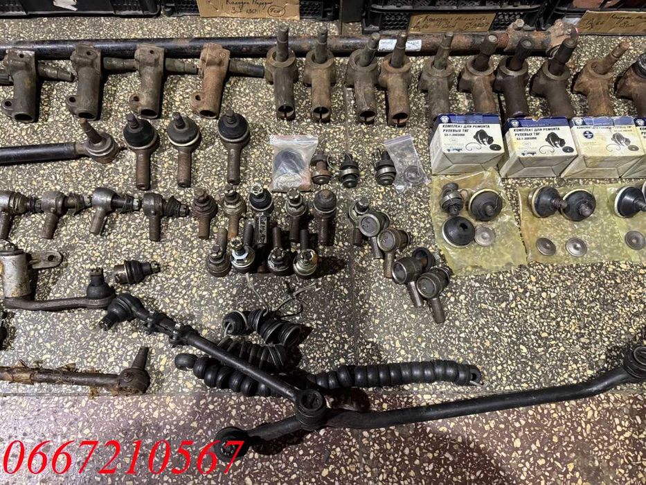 Наконечники, тяги рульові Газ 53, Газ 66, Газ 3307, Зіл, Уаз, Волга