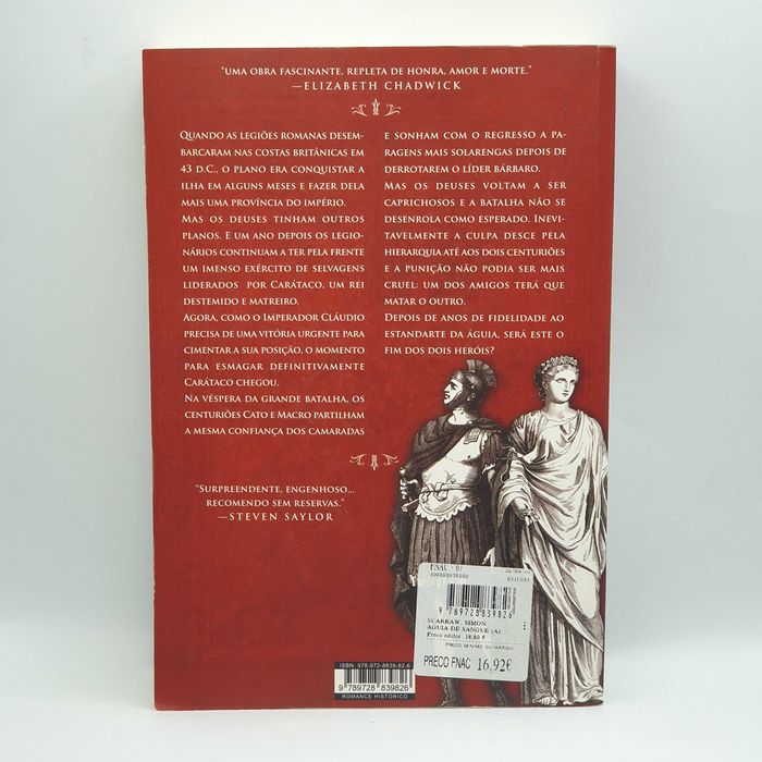 Livro - Simon Scarrow - A Águia de Sangue - PAR6