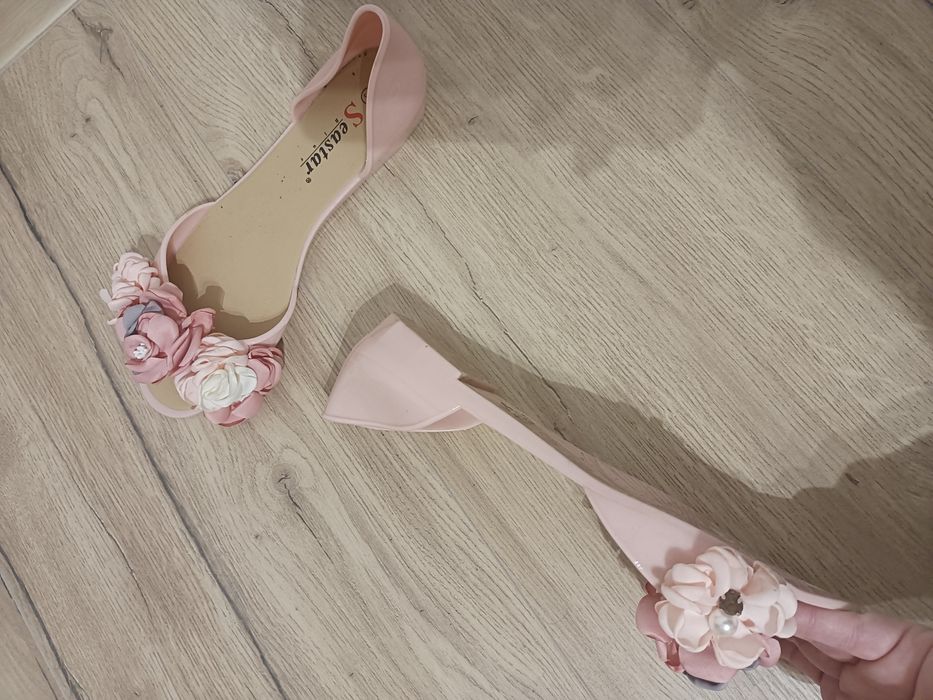 Buty balerinki gumowe