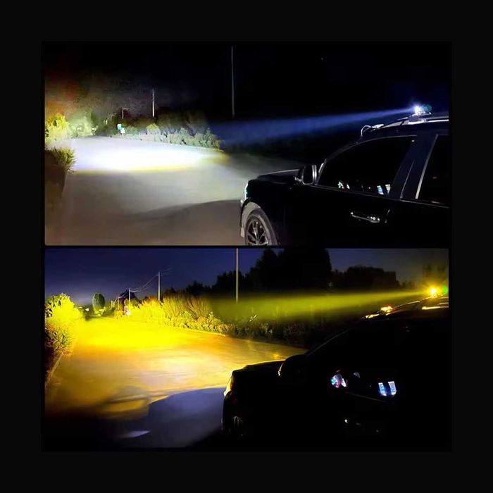 Faróis Auxiliares LED Offroad 20W - Par Spot Quadrados IP67
