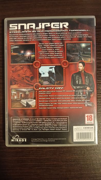 Gra Snajper CD ROM PC