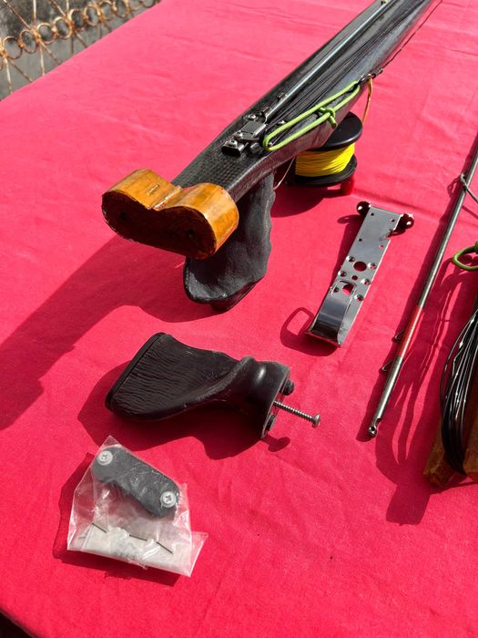 Arma Pesca Submarina Fibra de Carbono + Arpões + Punho