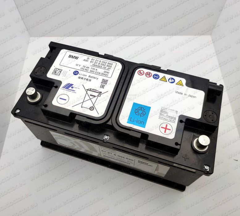Reset naprawa regeneracja akumulatora bateria baterii rozładowany zablokowany BMW M2 M3 M4 M5 M8 F87 F80 F82 F83 F90 F91 F92 F93 G80 G82 LI-ION