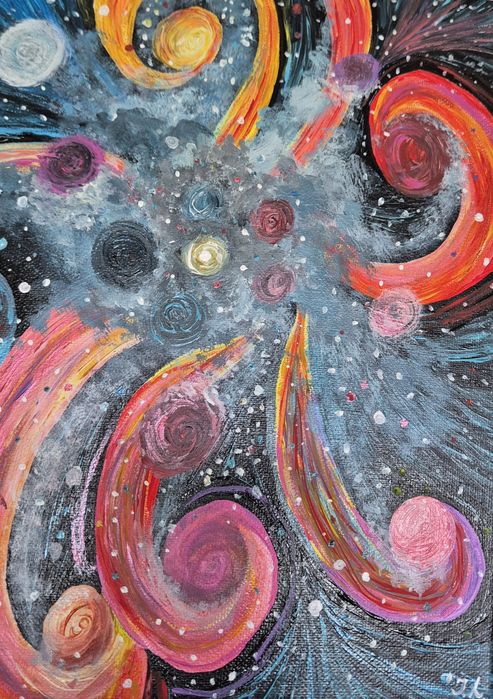 Pintura Iryna Lyashenko Tela 25 x 30, Acrílico.