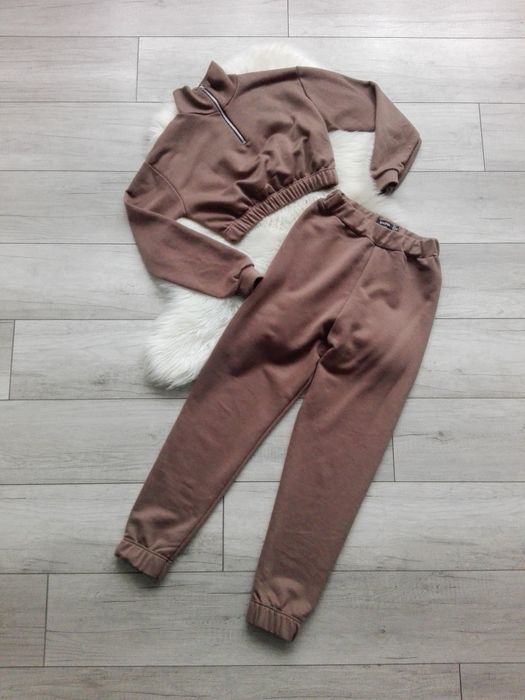 NOWY boohoo dres spodnie bluza rozm S 36
