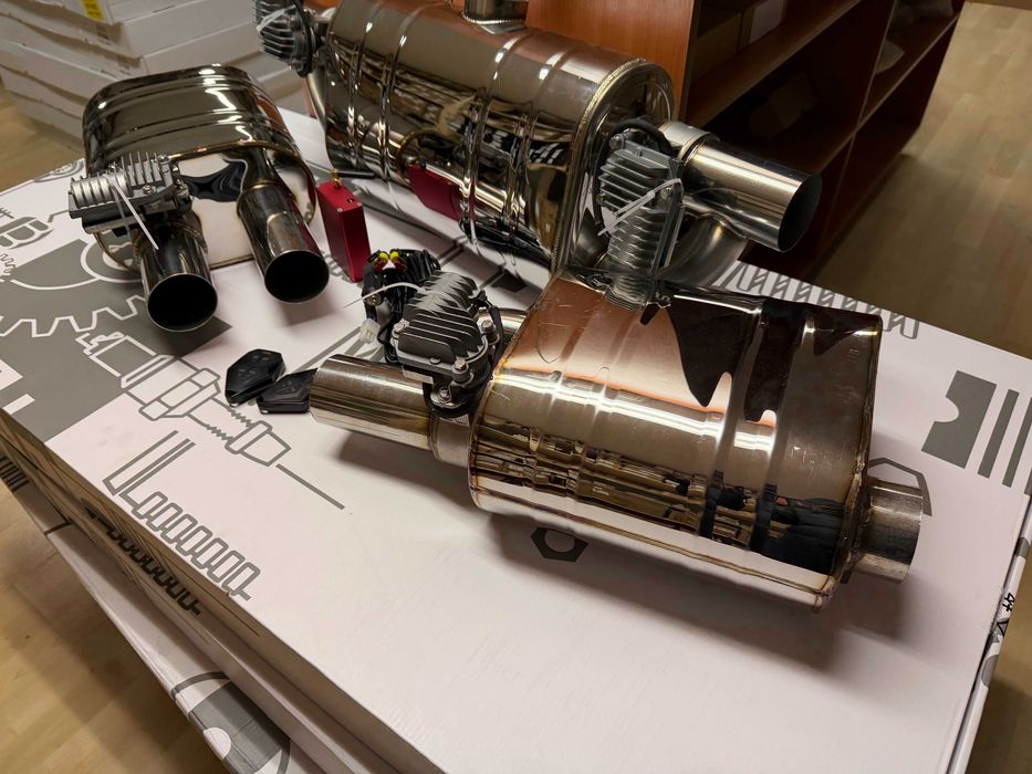 банки вихлопу банка глушитель на вихлоп із електричною заслонкою