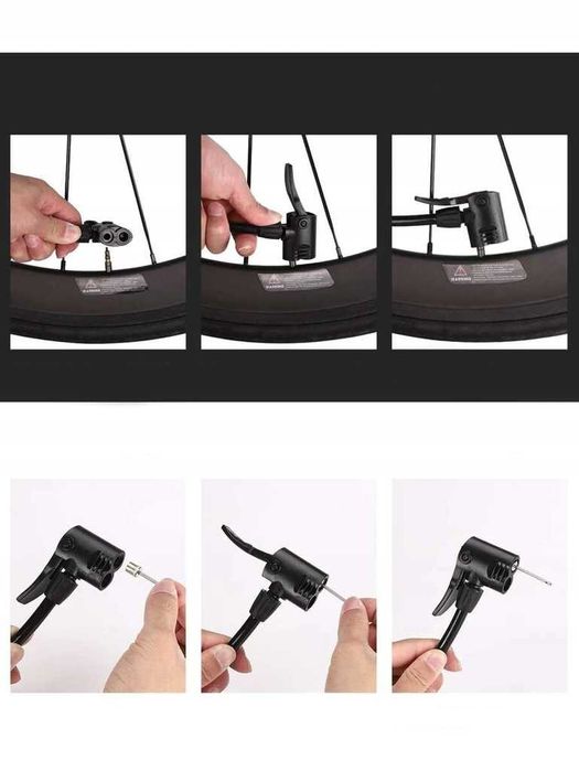 POMPKA ROWEROWA Podłogowa Nożna Do Roweru Piłek Balonów