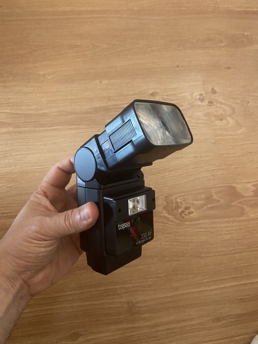 Vintage Nikon AF F-801 Analógica com flash Topca 330 AF mais Gear Bag